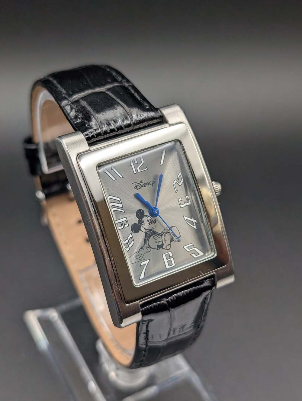 Vintage Disney Shareholder's Limited Edition Mickey Mouse Tank Watch, Silver-Ton